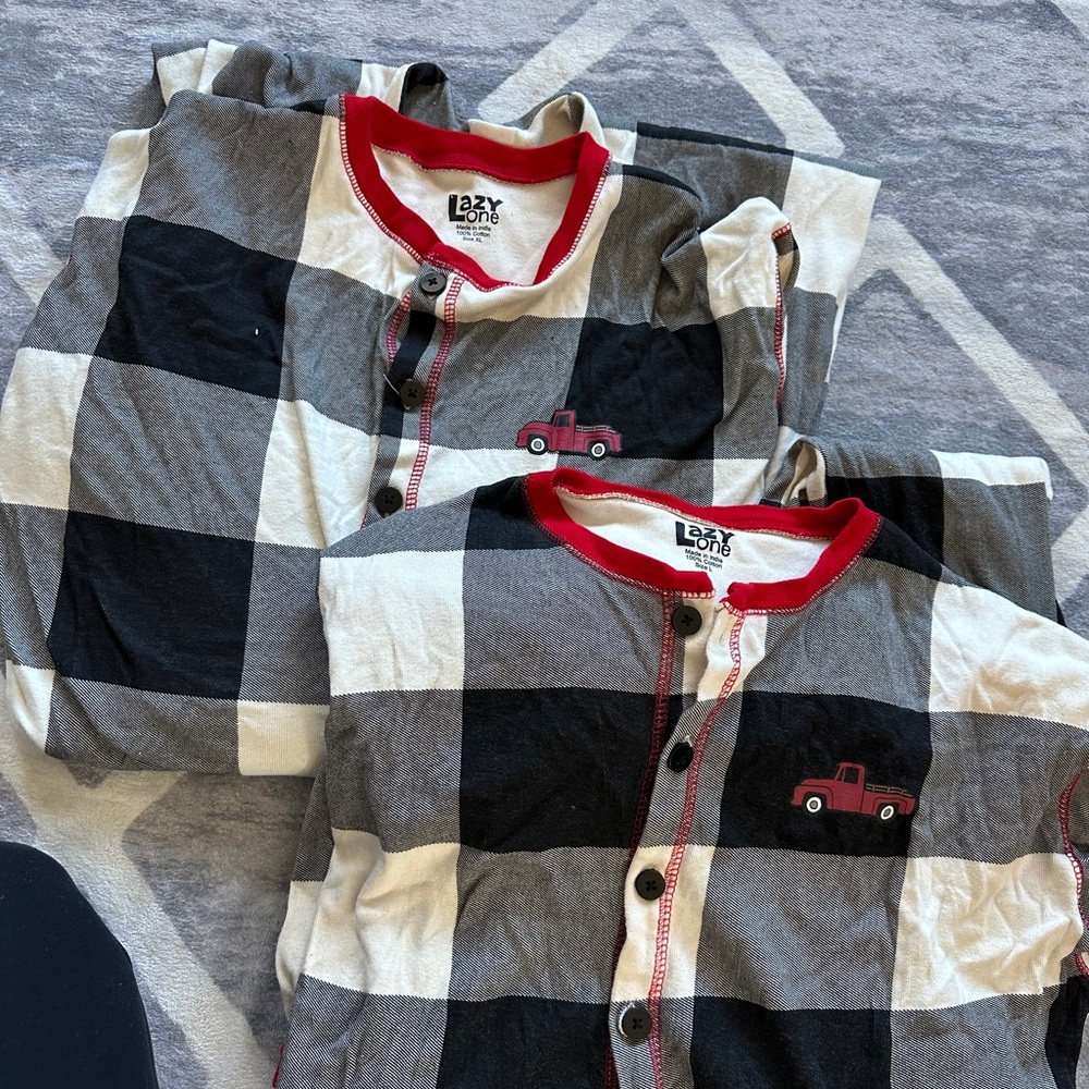 Matching Christmas Pajamas- Lazy One Flapjacks- Size L and XL